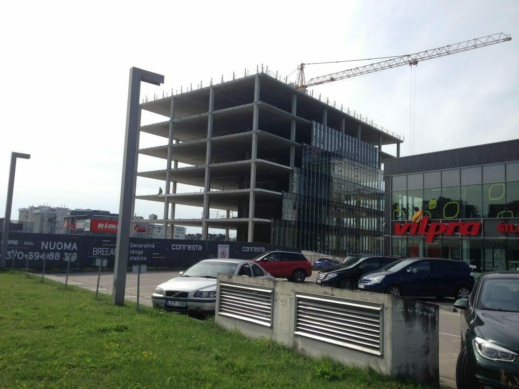 MERAKI A korpusas (Eitminų g. 3) - Office center - construction photos