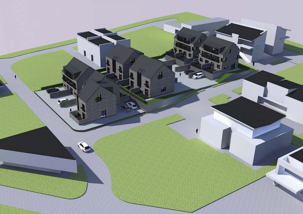Šeškinės Ozo namai (Šeškinės sodų g. 19, 19A, 21, 21A, 23, 23A) - Row housing - visualization