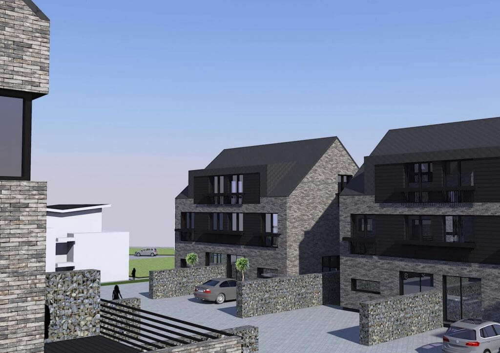 Šeškinės Ozo namai (Šeškinės sodų g. 19, 19A, 21, 21A, 23, 23A) - Row housing - visualization