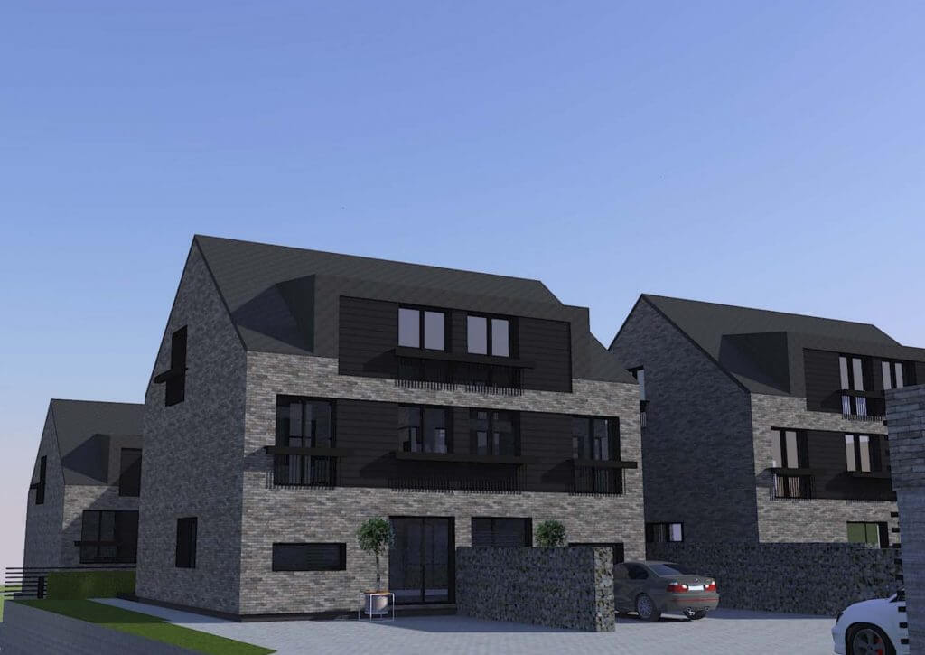 Šeškinės Ozo namai (Šeškinės sodų g. 19, 19A, 21, 21A, 23, 23A) - Row housing - visualization