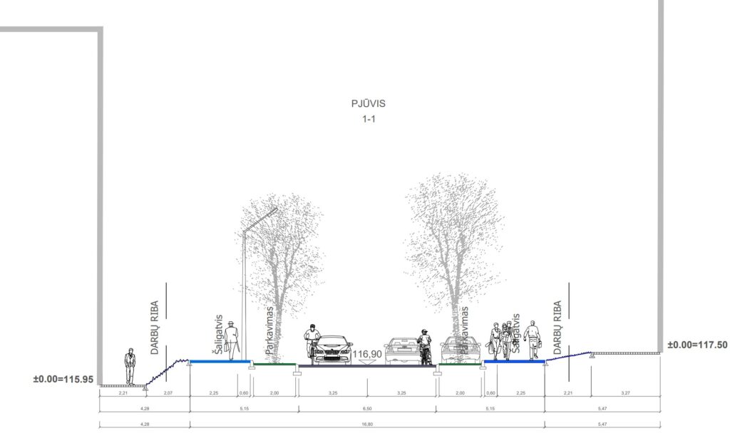 Kaukysos g. rekonstrukcija (Kaukysos g.) - Street - visualization