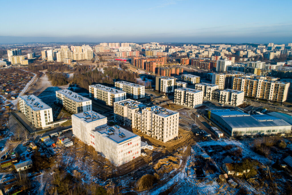 7 vakarai (Budiniškių g. 6, 8) - Multi apartment - construction photos
