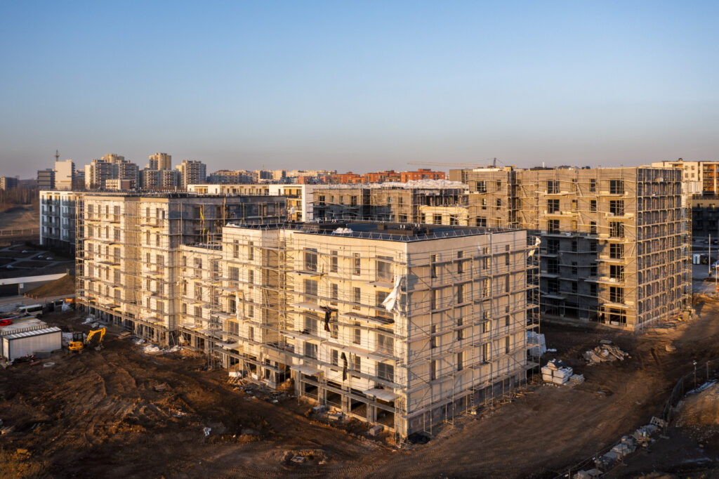 7 vakarai (Budiniškių g. 6, 8) - Multi apartment - construction photos