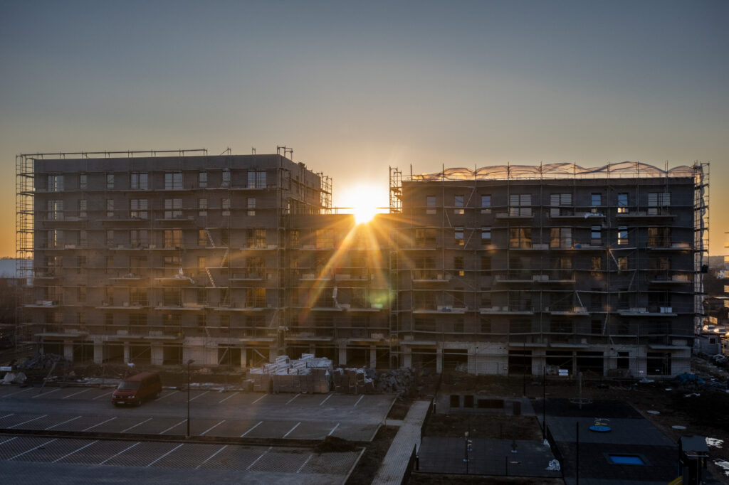 7 vakarai (Budiniškių g. 6, 8) - Multi apartment - construction photos