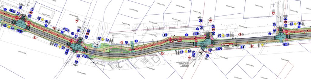Tarandės g. (Tarandės g.) - Bike path, Street - visualization