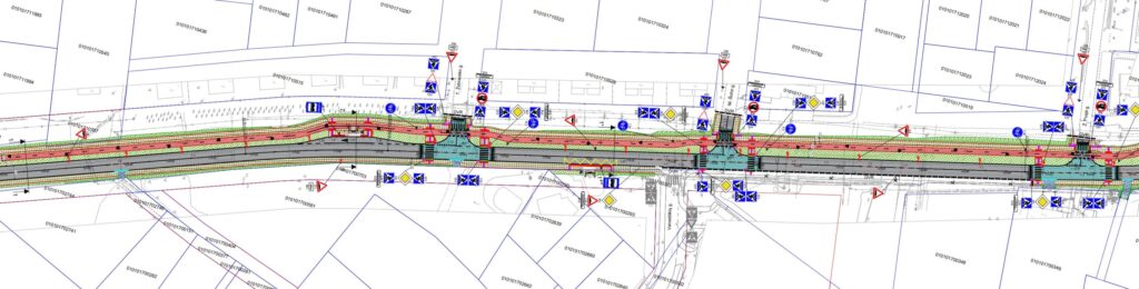 Tarandės g. (Tarandės g.) - Bike path, Street - visualization