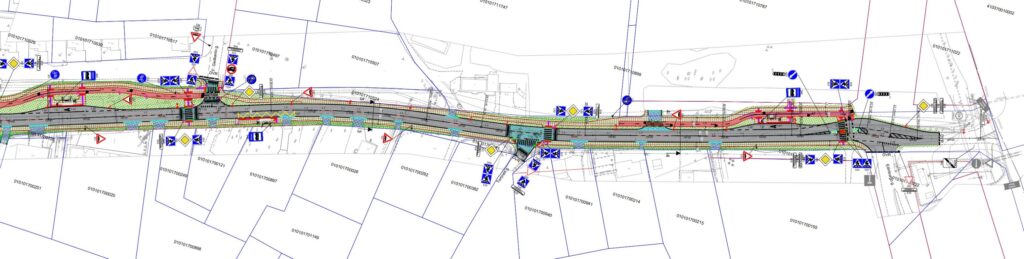 Tarandės g. (Tarandės g.) - Bike path, Street - visualization