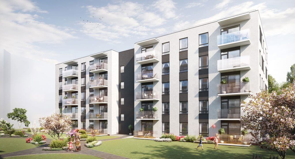 Paparčių namai 2 etapas (Utenos g. 41A) - Daugiabutis - vizualizacija