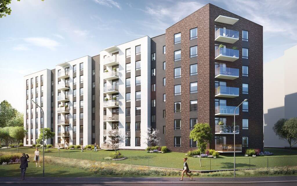 Paparčių namai 2 etapas (Utenos g. 41A) - Daugiabutis - vizualizacija