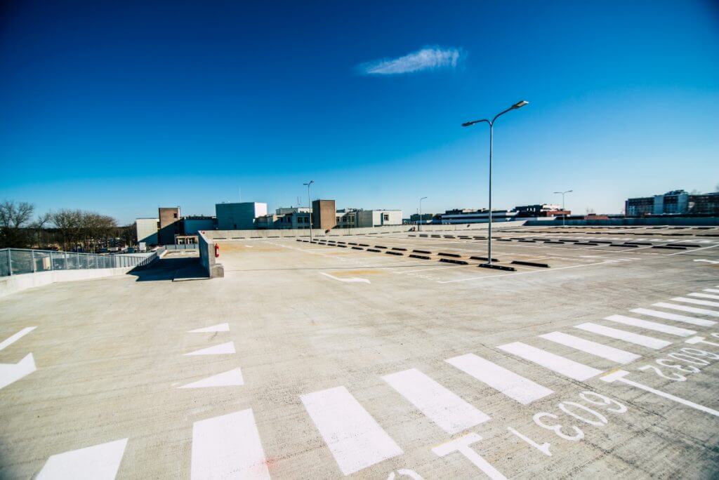 Daugiaaukštis parkingas Santariškių g. 4 (P9) (Santariškių g. 4) - Parking facility - construction photos