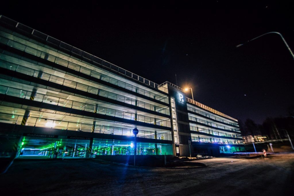 Daugiaaukštis parkingas Santariškių g. 4 (P9) (Santariškių g. 4) - Parking facility - construction photos