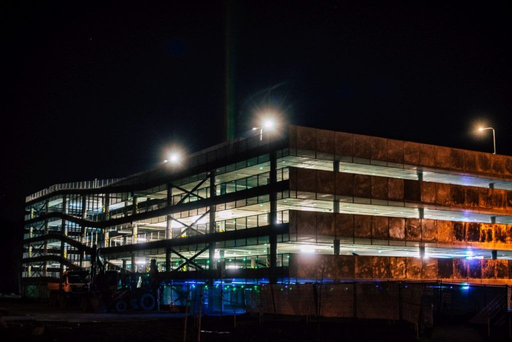 Daugiaaukštis parkingas Santariškių g. 4 (P9) (Santariškių g. 4) - Parking facility - construction photos