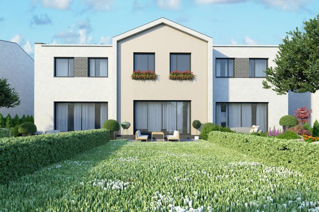Pavilnio namai (P. P. Būčio g. 1, 2, 4, 5, 6, 7, 8, 9, 10, 11, 12, 13, 14, 16) - Row housing - visualization