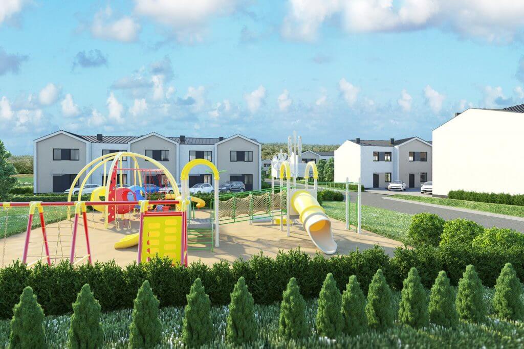 Pavilnio namai (P. P. Būčio g. 1, 2, 4, 5, 6, 7, 8, 9, 10, 11, 12, 13, 14, 16) - Row housing - visualization