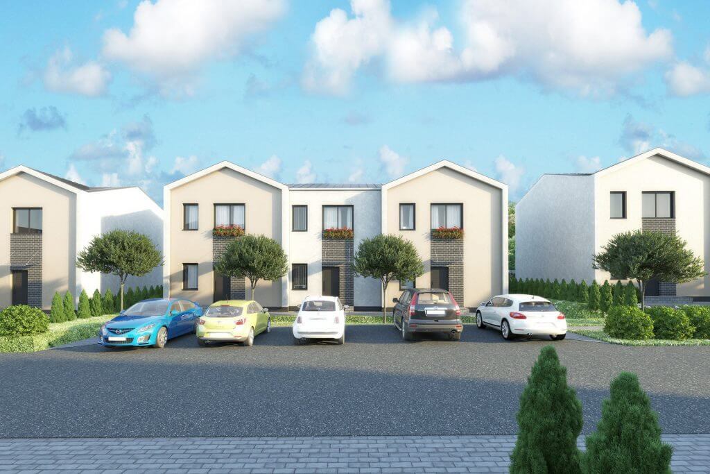 Pavilnio namai (P. P. Būčio g. 1, 2, 4, 5, 6, 7, 8, 9, 10, 11, 12, 13, 14, 16) - Row housing - visualization