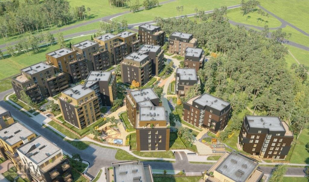 Antakalnio terasos (Ąžuolų terasos) (Nemenčinės pl. 4) - Multi apartment - visualization