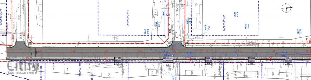 Gailių g. ir P. Snarskio g. atkarpos (Gailių g.) - Road - visualization