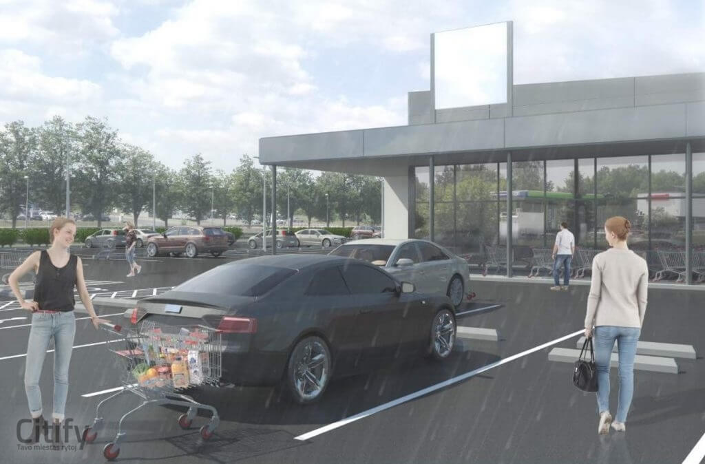 LIDL Trakų Vokė (J. Tiškevičiaus g. 17) - Maisto parduotuvė - vizualizacija