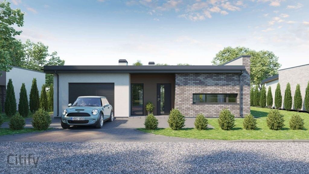 Namai vakaruose (Katniavos g.) - Private house community - visualization