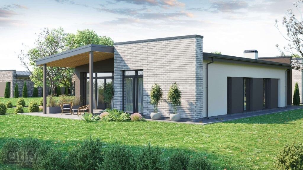 Namai vakaruose (Katniavos g.) - Private house community - visualization