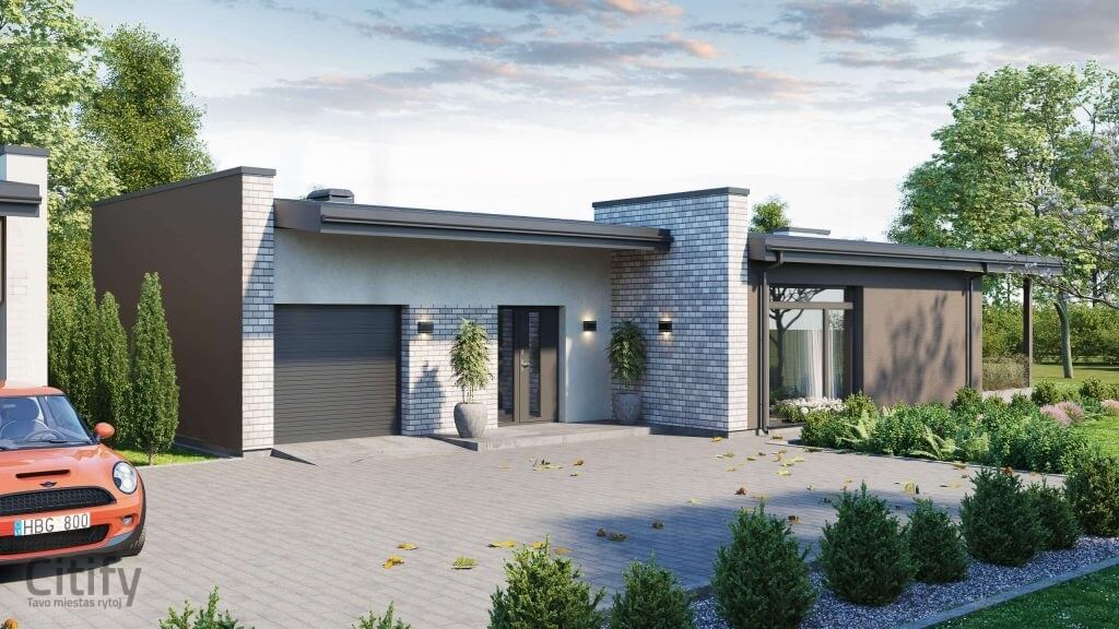 Namai vakaruose (Katniavos g.) - Private house community - visualization