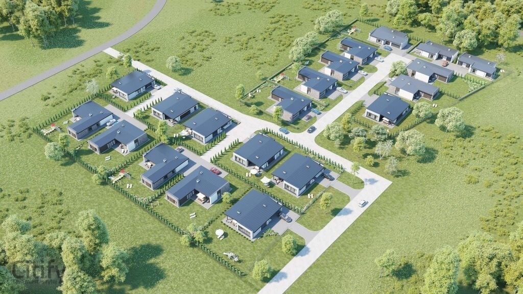 Namai vakaruose (Katniavos g.) - Private house community - visualization