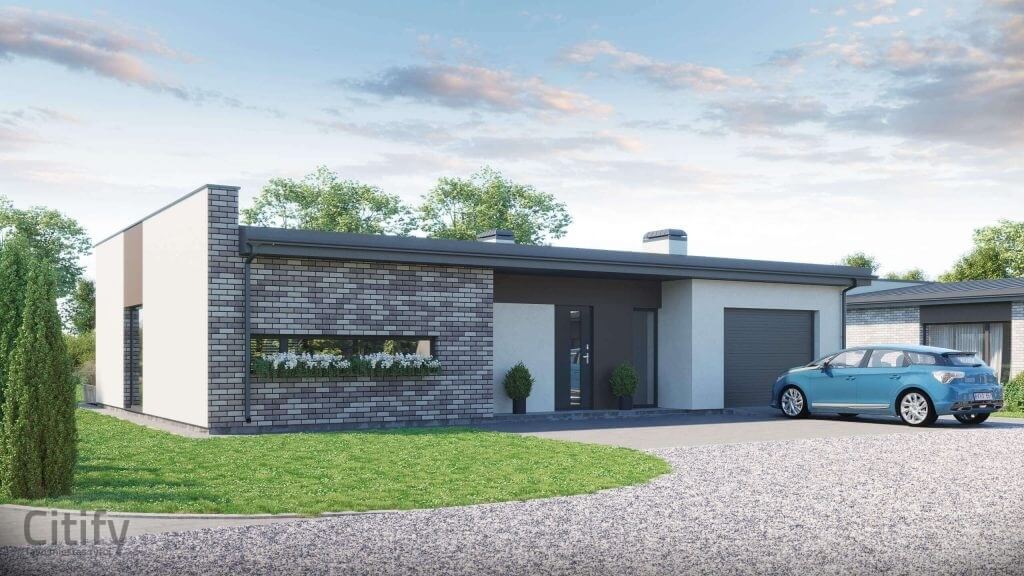 Namai vakaruose (Katniavos g.) - Private house community - visualization