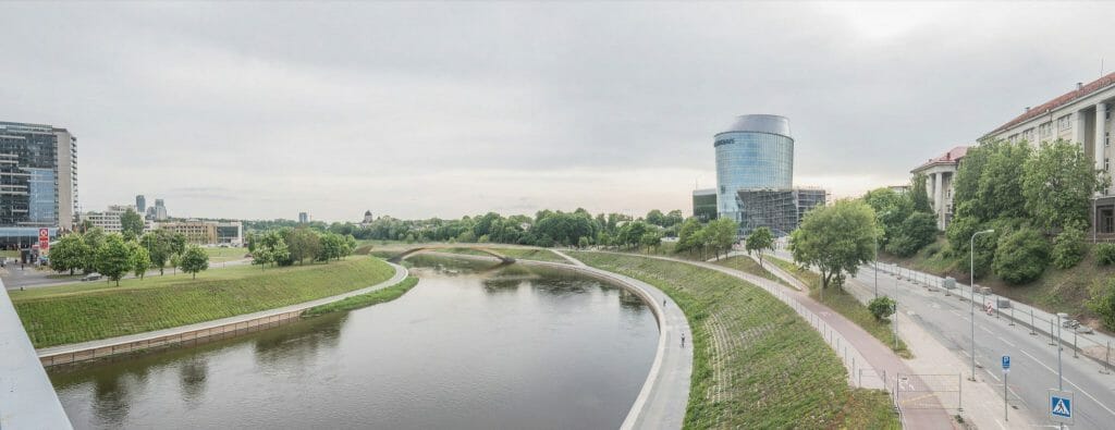 Pėsčiųjų tiltas per Nerį (Alberto tiltas) (Upės g.) - Dviračių takas, Tiltas - vizualizacija