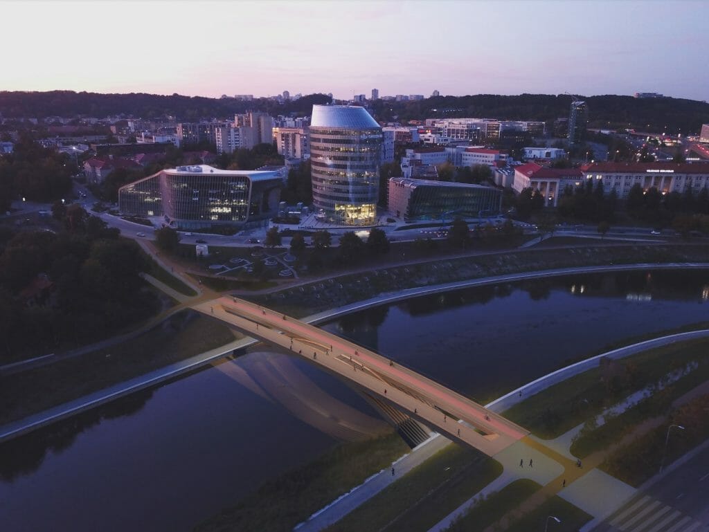 Pėsčiųjų tiltas per Nerį (Alberto tiltas) (Upės g.) - Dviračių takas, Tiltas - vizualizacija