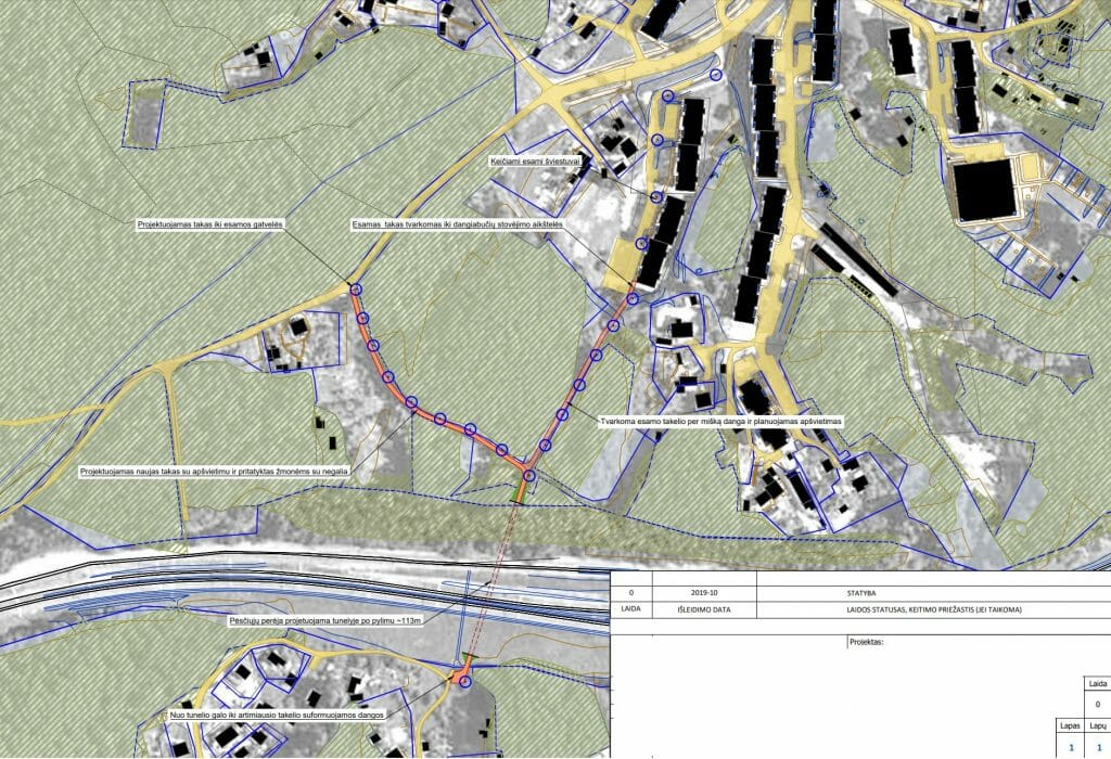 Pėsčiųjų tunelis Zuikių g. (Zuikių g.) - Pedestrian path - visualization