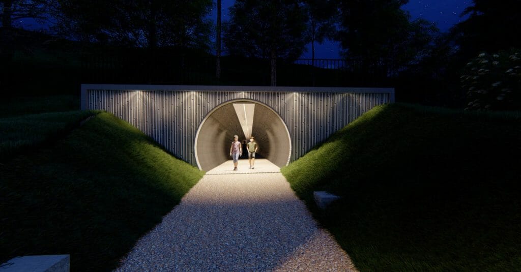 Pėsčiųjų tunelis Zuikių g. (Zuikių g.) - Pedestrian path - visualization