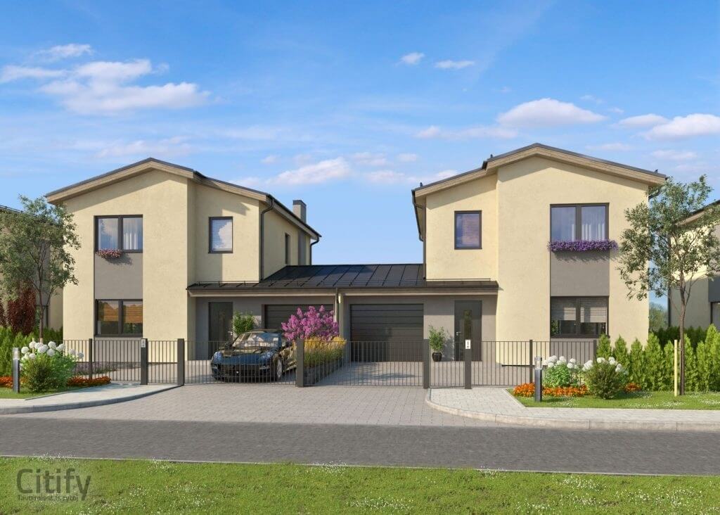 Sembos namai 1 etapas (Sembos g. 2, 2A, 2B, 2C, 2D, 2E) - Row housing - visualization