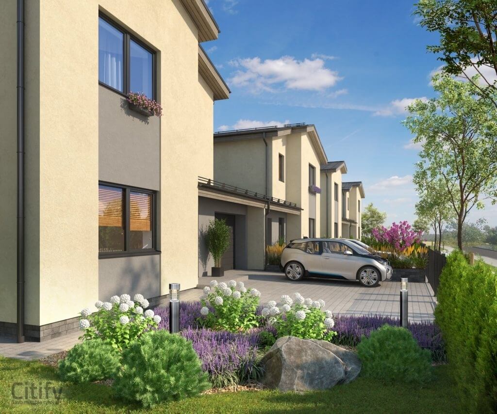 Sembos namai 1 etapas (Sembos g. 2, 2A, 2B, 2C, 2D, 2E) - Row housing - visualization
