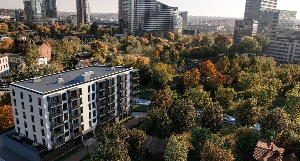 Šnipiškių perspektyvos (Šatrijos g. 1) - Multi apartment - visualization