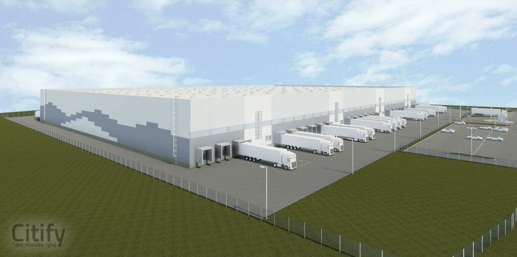 Liepkalnio industrinis parkas 4 etapas (Sodybų g. 30) - Sandėlys / Platinimo centras - vizualizacija