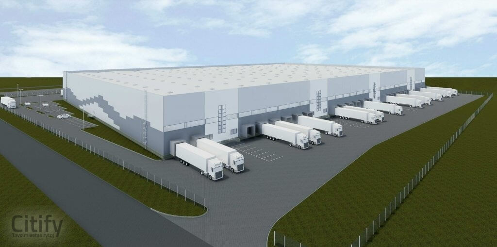 Liepkalnio industrinis parkas 4 etapas (Sodybų g. 30) - Sandėlys / Platinimo centras - vizualizacija