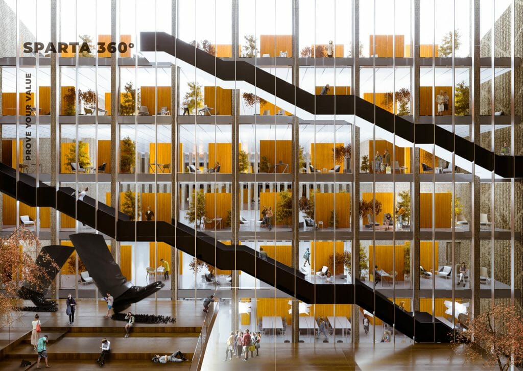 Cyber City 1 etapas (Švitrigailos g. 32) - Office center - visualization