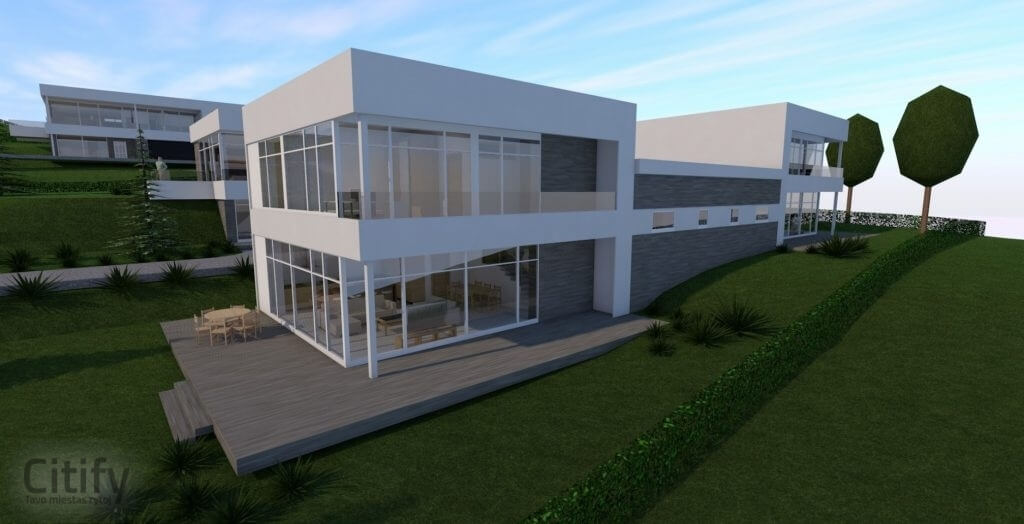 Terasų g. 15, 17 (Terasų g. 15, 17) - Row housing - visualization