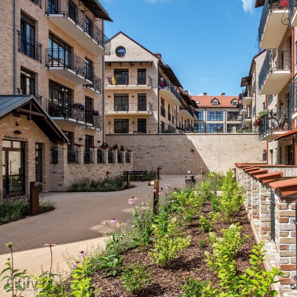 Užupio krantinės (Polocko g. 17) - Multi apartment - construction photos