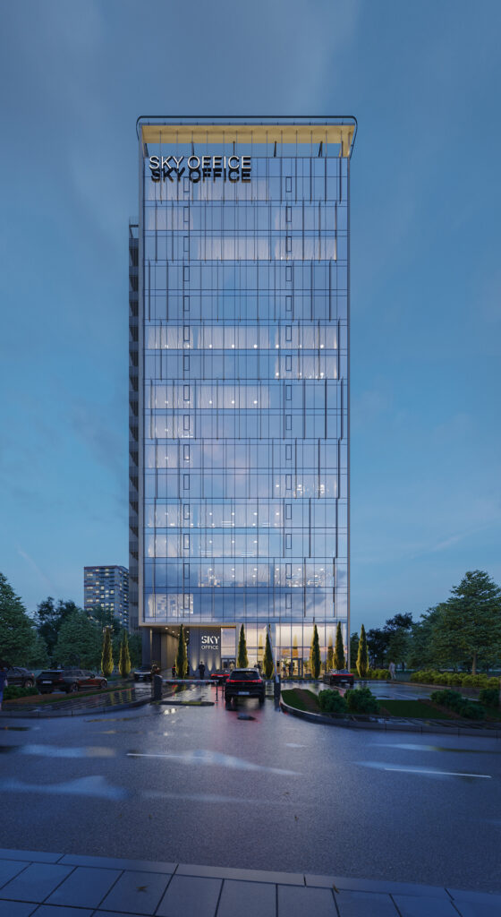 Sky Office (Spaudos g. 7) - Office center - visualization