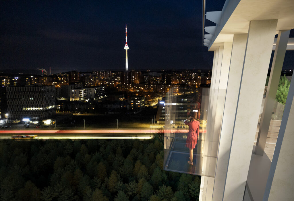 Sky Office (Spaudos g. 7) - Office center - visualization