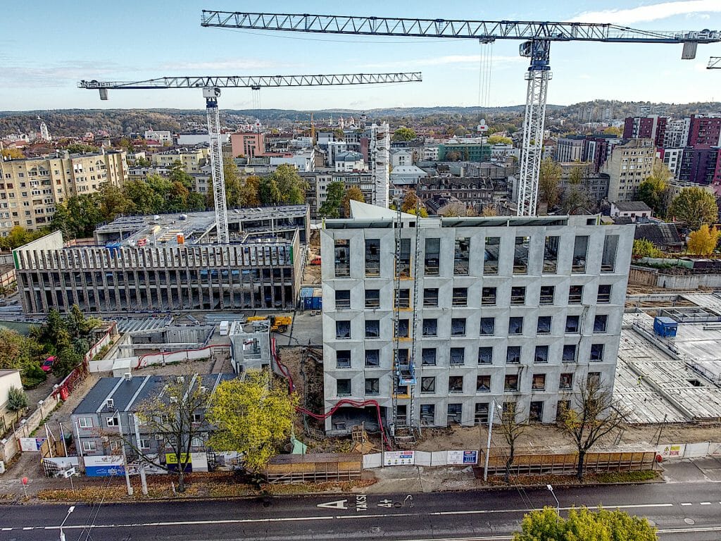 Cyber City 1 etapas (Švitrigailos g. 32) - Office center - construction photos