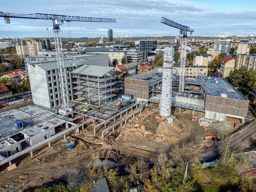 Cyber City 1 etapas (Švitrigailos g. 32) - Office center - construction photos