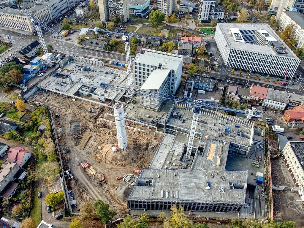 Cyber City 1 etapas (Švitrigailos g. 32) - Office center - construction photos