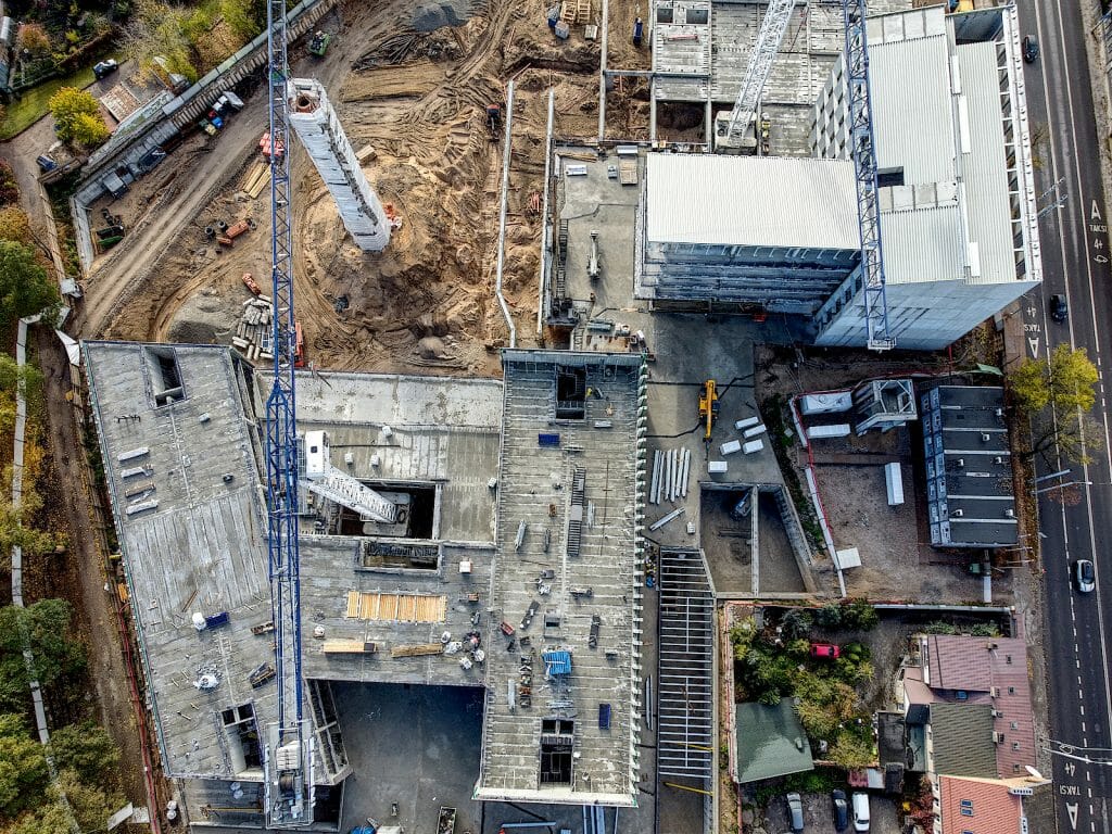 Cyber City 1 etapas (Švitrigailos g. 32) - Office center - construction photos