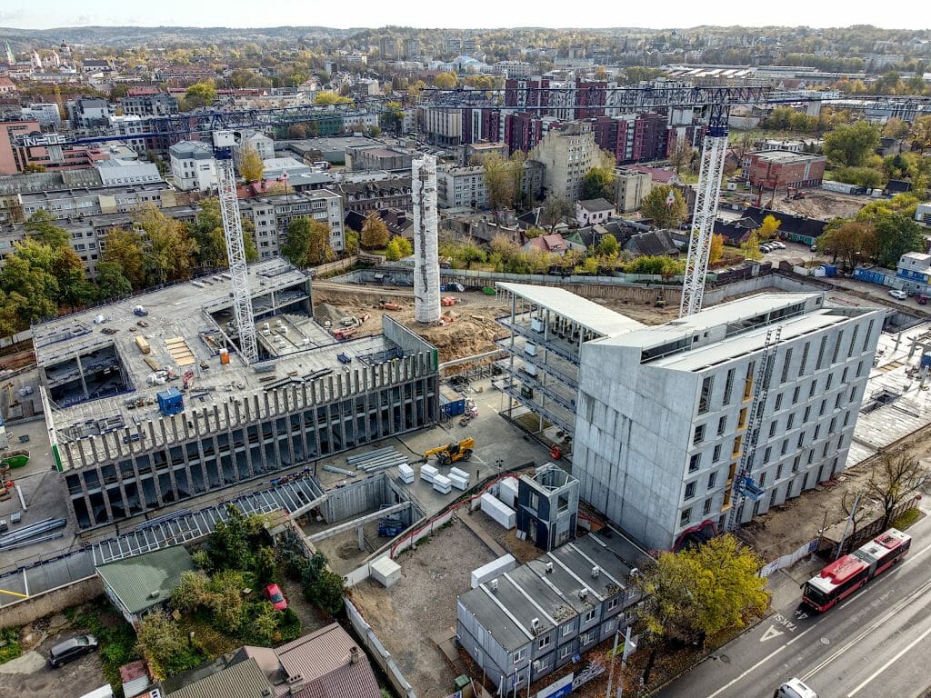 Cyber City 1 etapas (Švitrigailos g. 32) - Office center - construction photos