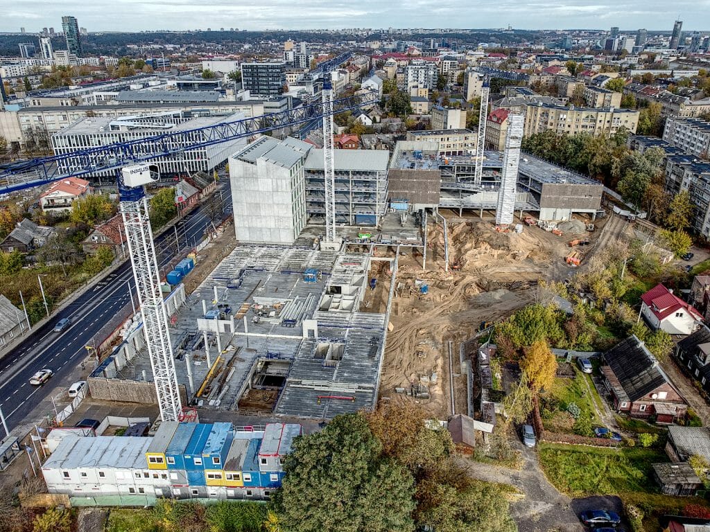 Cyber City 1 etapas (Švitrigailos g. 32) - Office center - construction photos