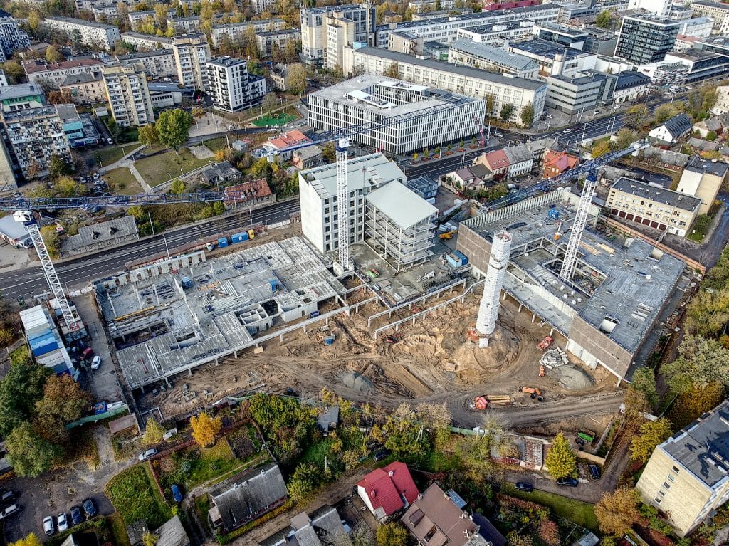 Cyber City 1 etapas (Švitrigailos g. 32) - Office center - construction photos