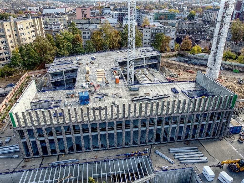 Cyber City 1 etapas (Švitrigailos g. 32) - Office center - construction photos