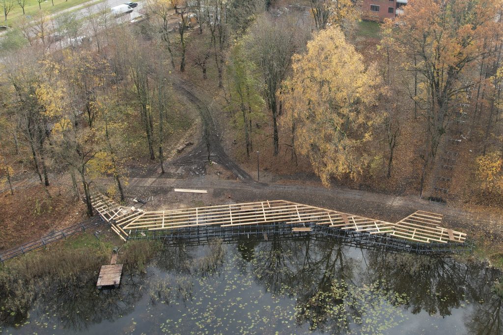 Jeruzalės tvenkinio parkas (Jeruzalės g.) - Park - construction photos
